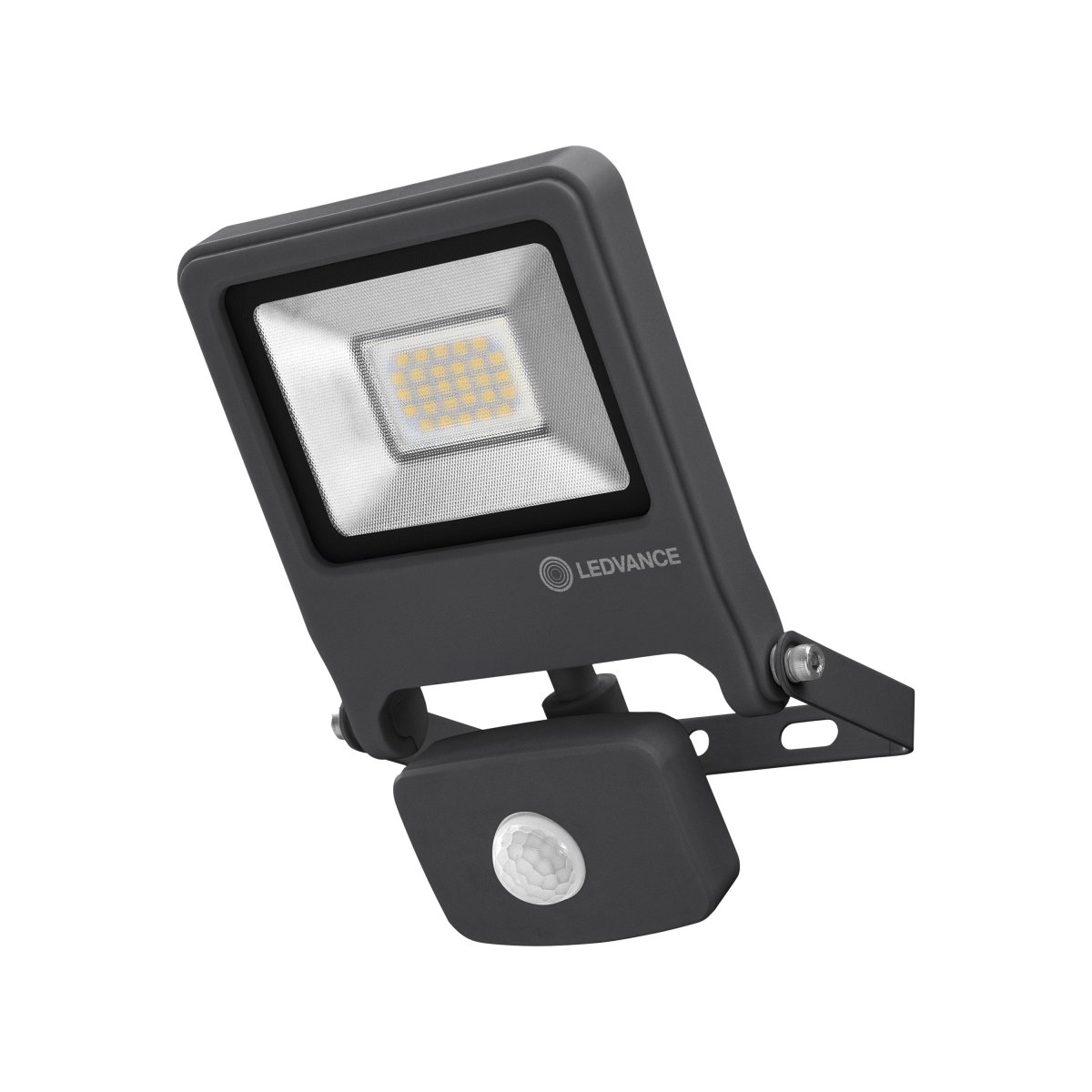 Flood Sensor 20W Mørk grå utendørslampe Fra Ledvance - Flood Sensor 20W &auml;r en kraftfull och energieffektiv str&aring;lkastare med IP44-klassning, vilket g&ouml;r den idealisk f&ouml;r utomhusbruk.