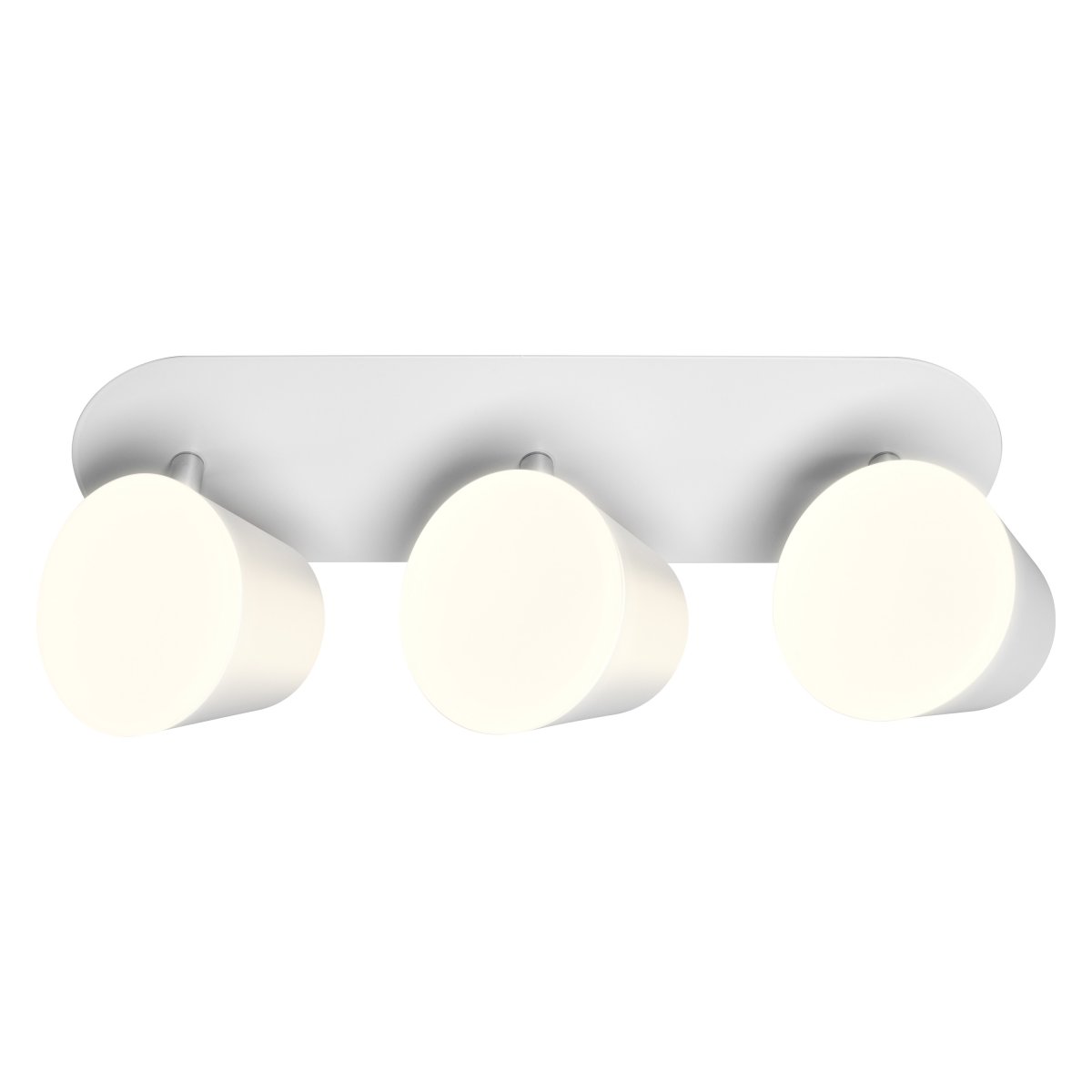 LED spot 35cm Hvit baderomslampe Fra Ledvance - De tre vinkelbara sk&auml;rmarna med diffusor ger ett starkt men bl&auml;ndfritt ljus som du kan rikta efter &ouml;nskem&aring;l.