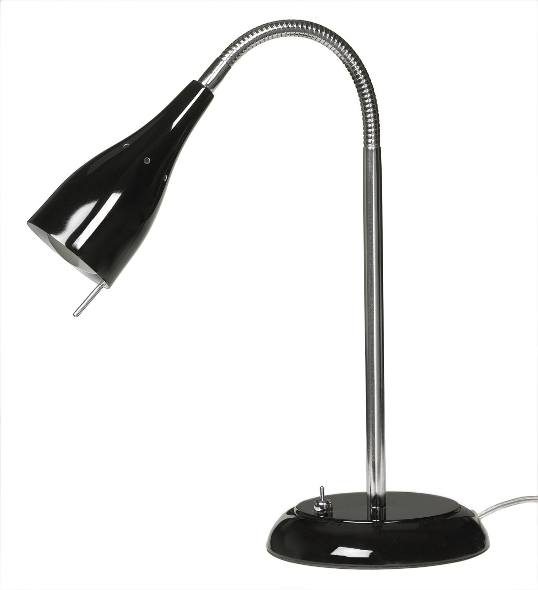 Tanum 40cm Svart skrivebordslampe Fra Armaturhantverk - Med sin tidl&oslash;se design og praktiske str&oslash;mbryter p&aring;; base, er denne lampen et utmerket valg for b&aring;de moderne og klassisk interi&oslash;r.