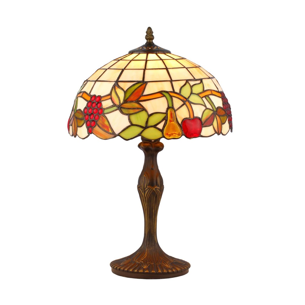 Frukter 46cm Flerfarget Fra Norrsken Design - Utgangsmaterialet i produksjonsprosessen er spesialfarget glass som er kuttet og polert for å passe til stykket.