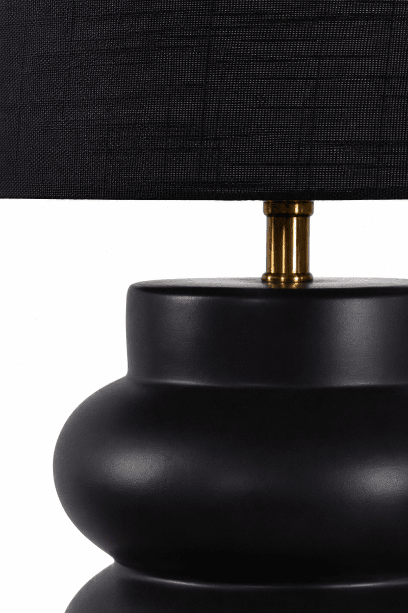 Anelli 56cm Svart bordlampe Fra Nordic Lighting - Leveres med 1,8 m svart plastledning og str&oslash;mbryter med st&oslash;psel.