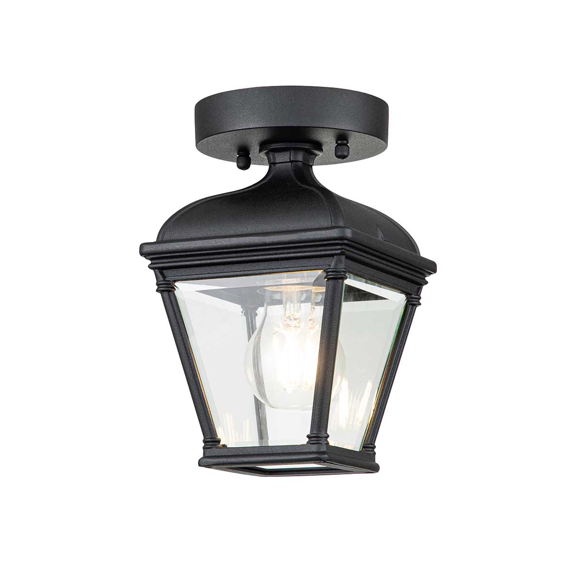 Bayview Svart Fra Elstead Lighting - Bayview taklampe har et klassisk og elegant design med en romantisk georgiansk stil som gir en stilig og sofistikert tilstedeværelse i ethvert eksteriør.