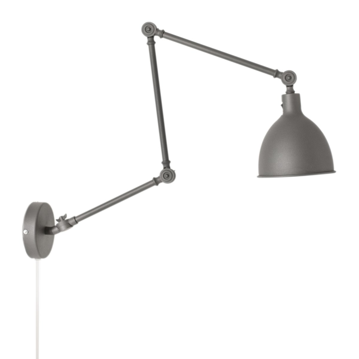 Bazar 122cm Grå vegglampe Fra By Rydéns - Vegglampen Bazar er en del av en familie av popul&aelig;re, stilige Bazar-lamper, noe som betyr at du kan komplettere hjemmet ditt med lamper i samme stil for hvert rom og hvert hj&oslash;rne.