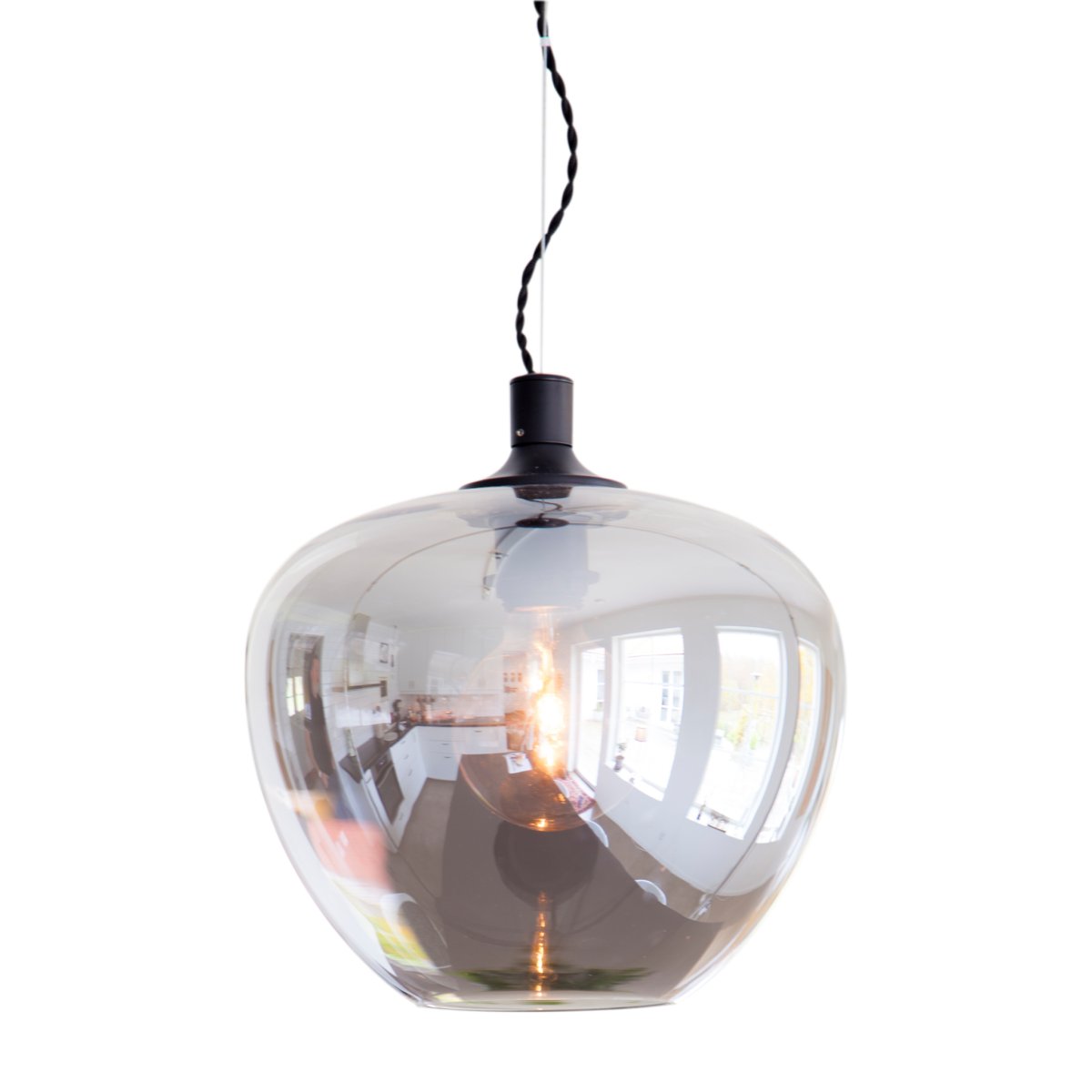 Bellissimo Ø28 Røykfarget Taklampe Fra By Rydéns - Bellissimo er en vakker taklampe i uts&oslash;kt, rent r&oslash;kt glass.