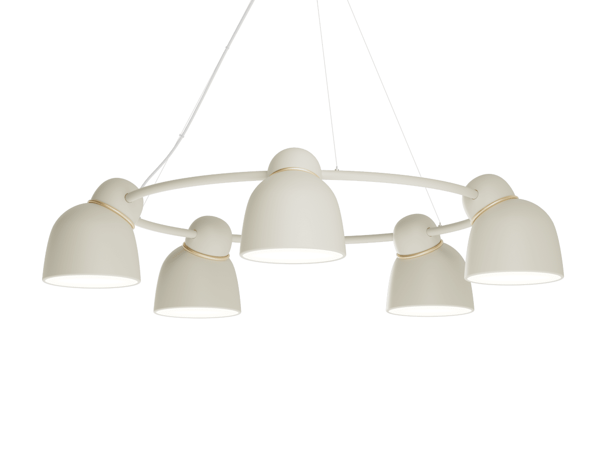 Bird Ø95 Sand/messing Taklampe Fra Belid - 