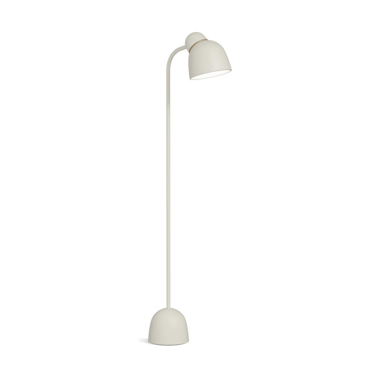 Bird Sand/messing gulvlampe Fra Belid - Designet av det svenske designstudioet Färg & Blanche, gir gulvlampen hjemmet ditt et preg av tidløs eleganse.
