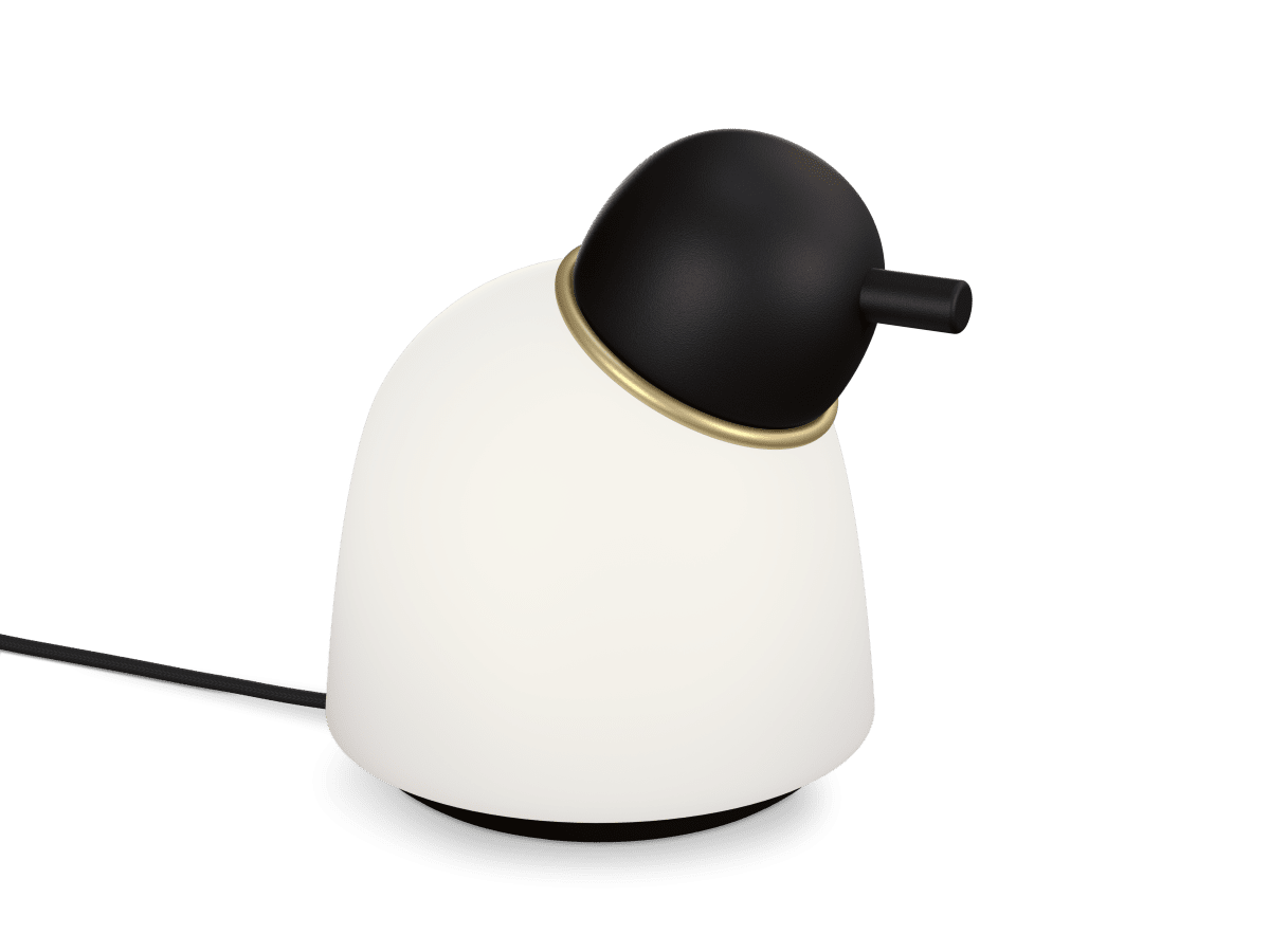 Bird 22cm Sort/messing bordlampe Fra Belid - 
