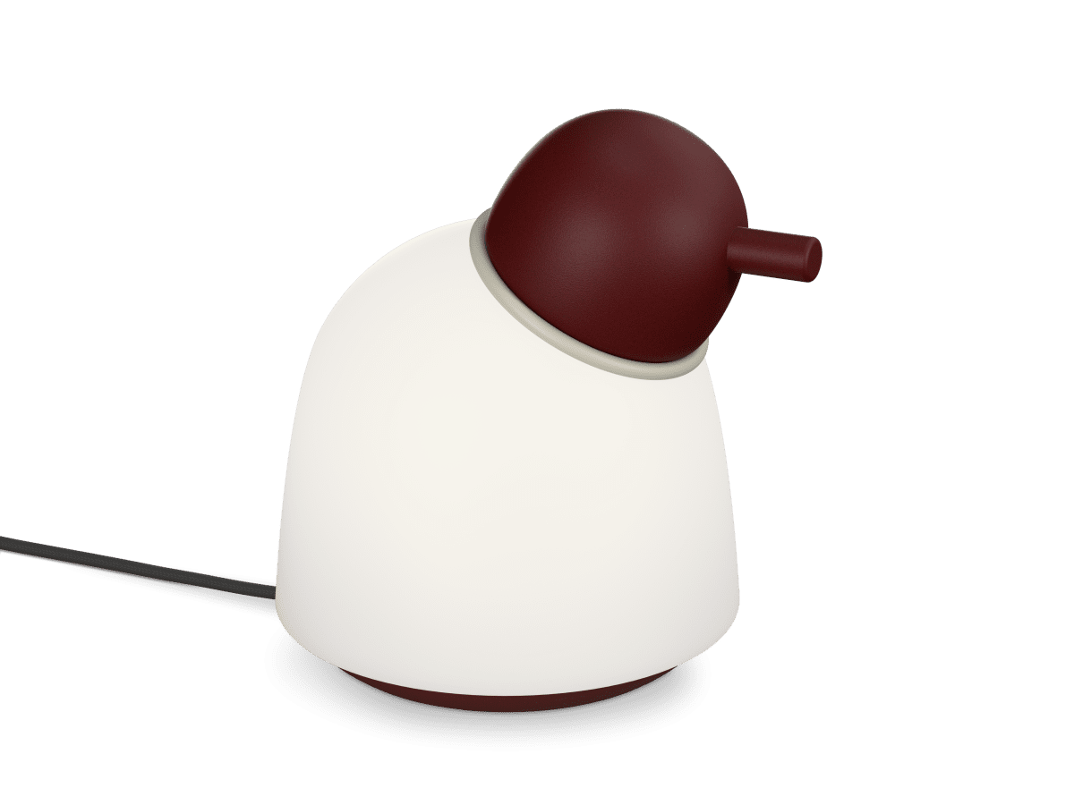 Bird 22cm Mørk rød bordlampe Fra Belid - 