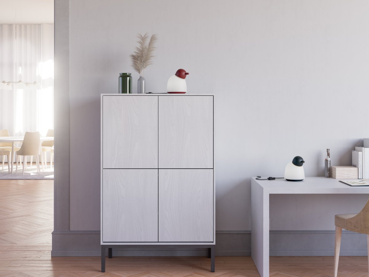 Bird 22cm Mørk rød bordlampe Fra Belid - 