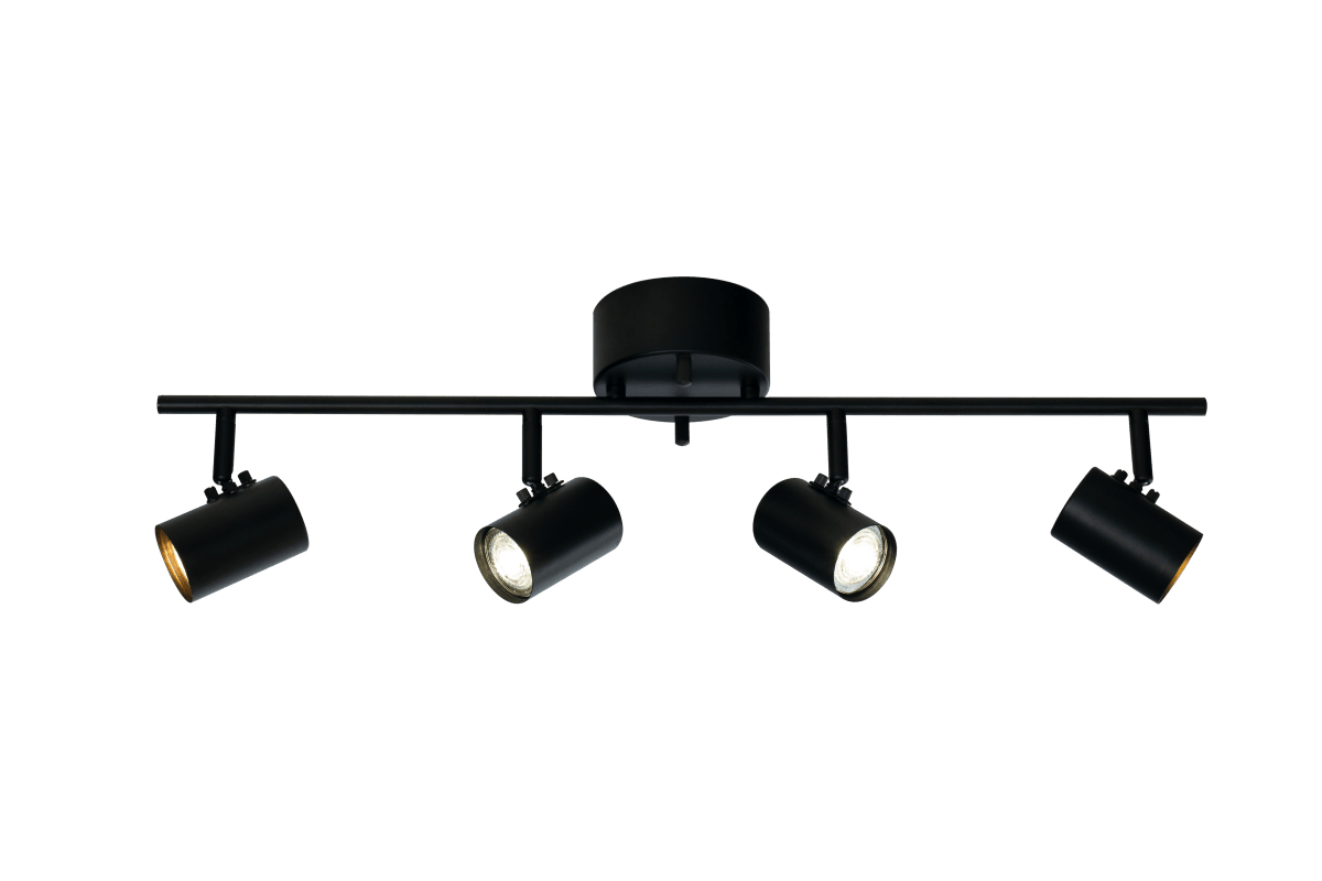 Hugin 4 Svart spotlight Fra Aneta Lighting - Kan med fordel kombineres med våre andre lamper fra Hugin-familien.