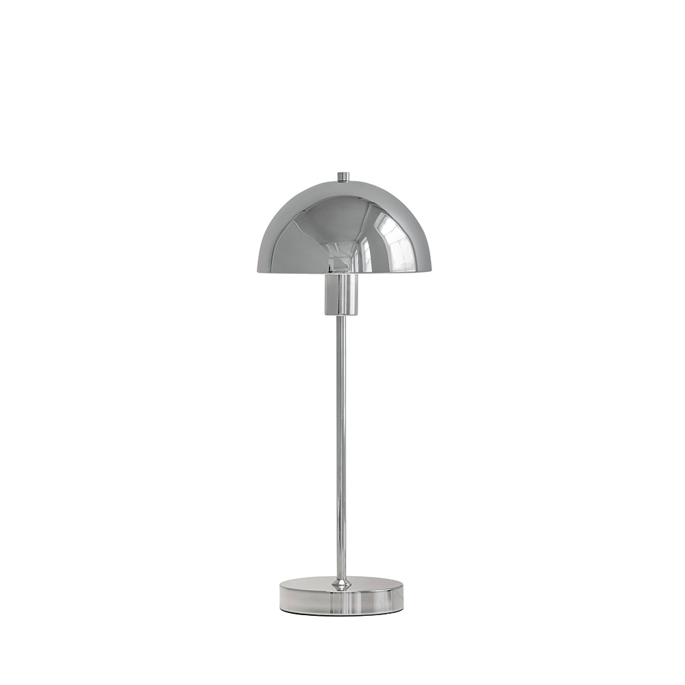 Zoom bilde av Vienda 50cm Krom bordlampe Fra Herstal - Vienda er en stilig bordlampe i metall med en skinnende kromfinish som gir et elegant og tidl&oslash;st uttrykk.