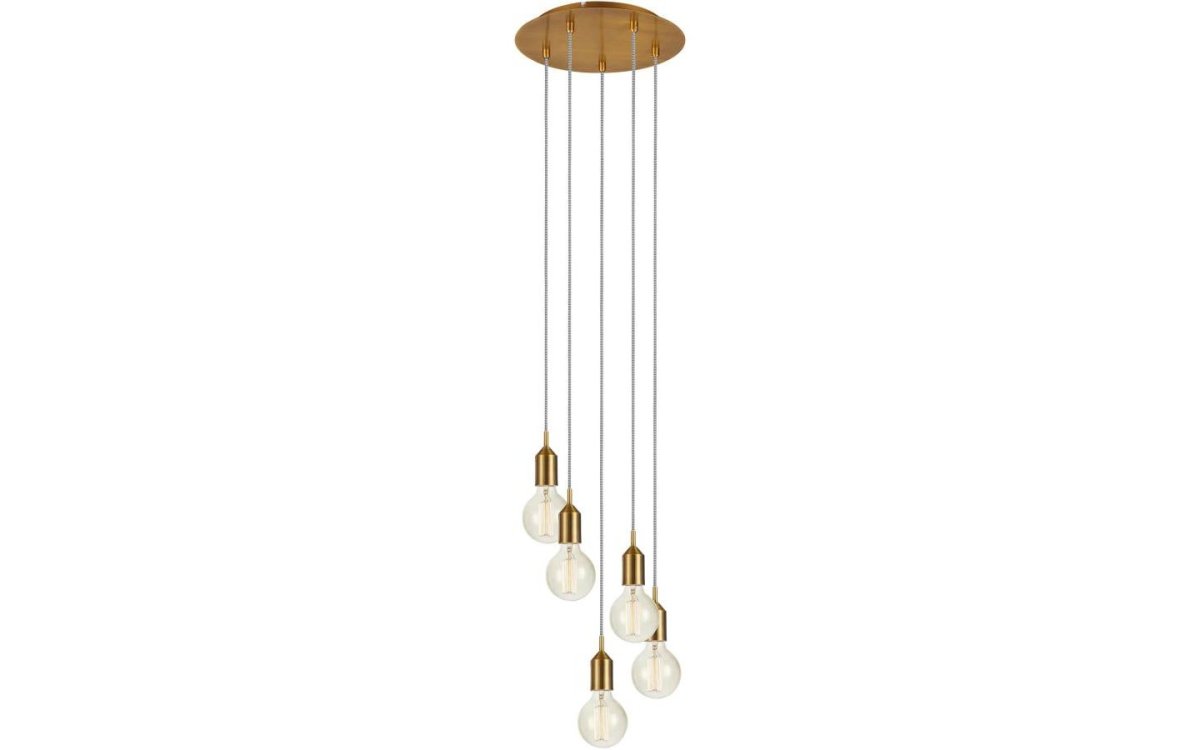 Bronx Ø32 Bronse Taklampe Fra Markslöjd - Bronx er en stilig taklampe i bronsefarget metall med plass til fem lyskilder med E27-sokler.