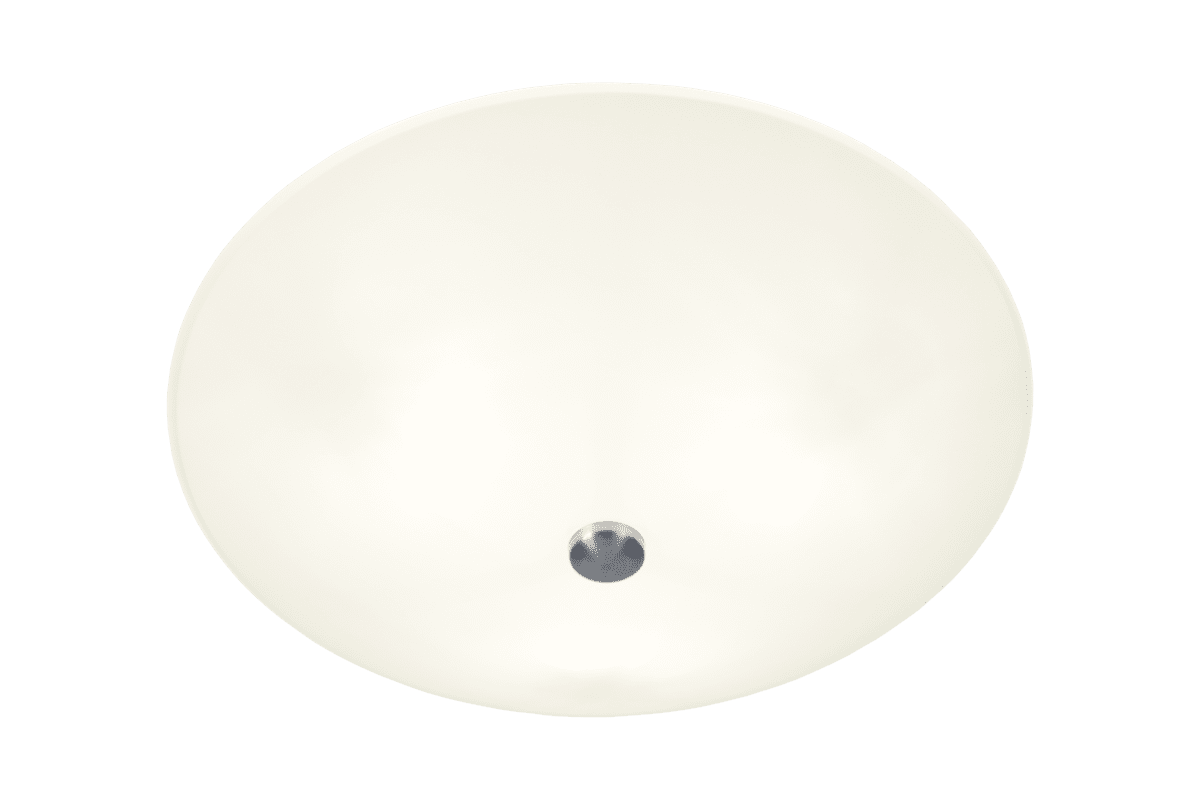 Iglo Ø42 Hvit plafond Fra Aneta Lighting - Skjermen er lett skjoldformet og med detaljene i metall passer den inn i alle interiører takket være sin tidløse design.