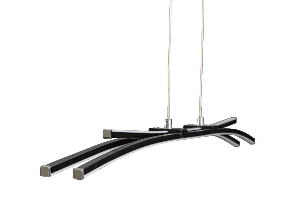 Svala 114cm Svart Taklampe Fra Aneta Lighting - Aluminium og 30W LED, lyskilden er integrert og kan dimmes.