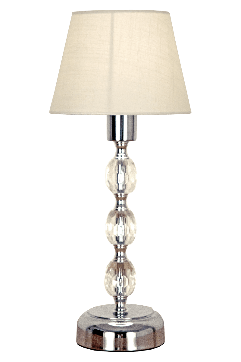 Johanna 34cm Krom bordlampe Fra Aneta Lighting - Johanna bordlampe laget av forkrommet metall med klare akrylkuler skaper en eleganse.