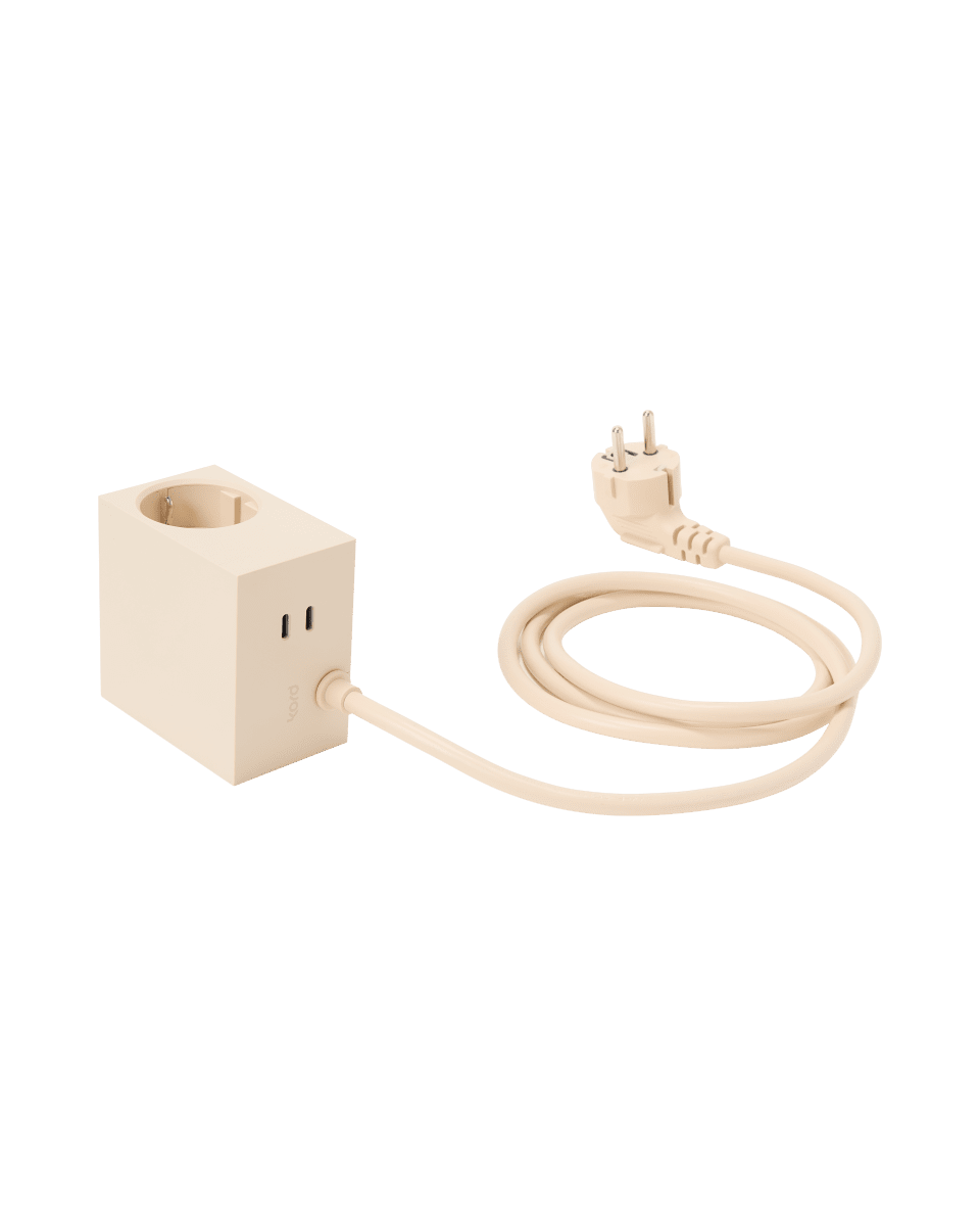 Cuboid+ Perlefarget elfenben Fra Kord - Perfekt for de som &oslash;nsker design og smart teknologi i hver minste detalj i hjemmet.