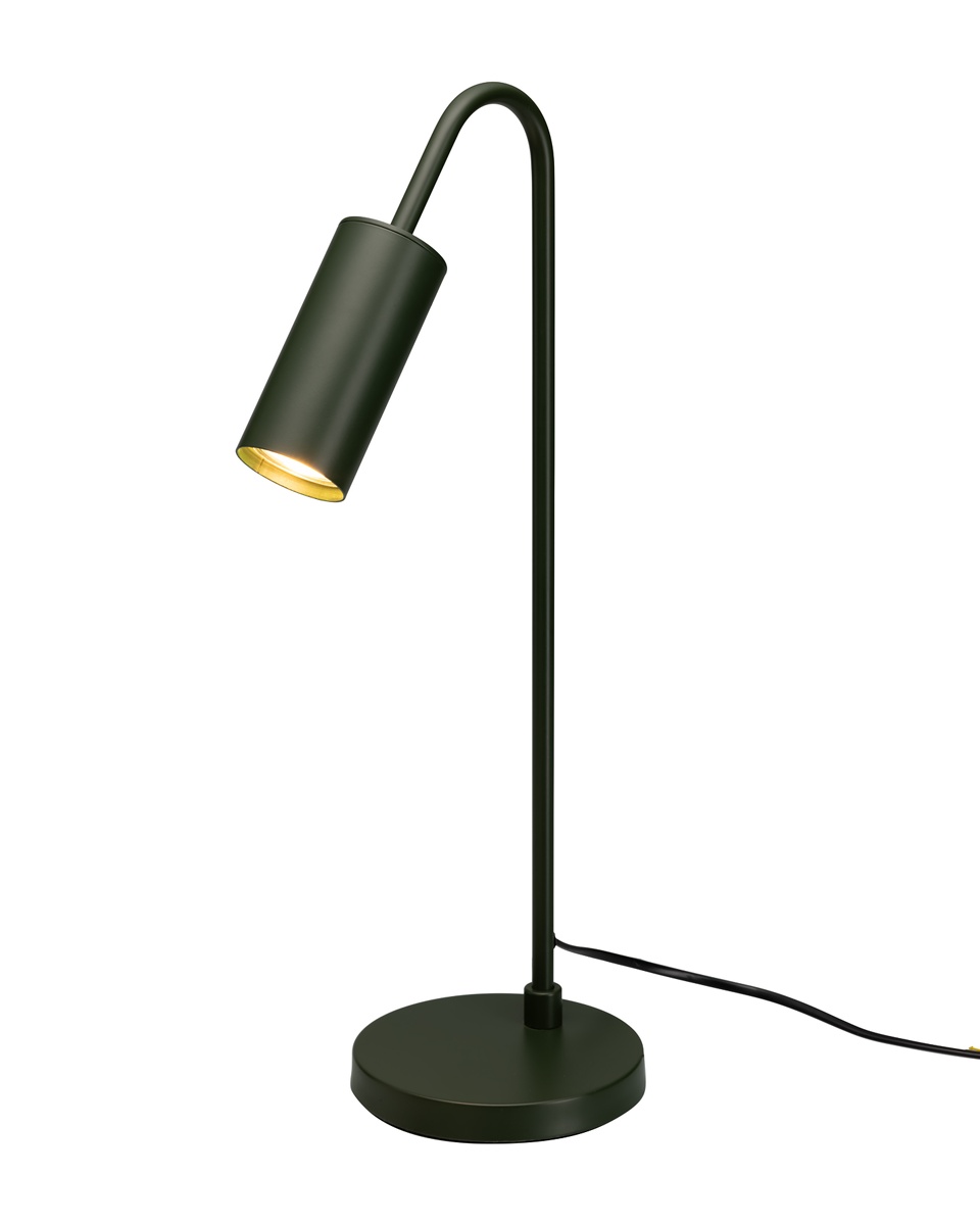 Curve 50cm Mørkegrønn skrivebordslampe Fra By Rydéns - Den slanke formen gj&oslash;r Curve enkel &aring; plassere p&aring; et skrivebord, nattbord eller i et vindu.