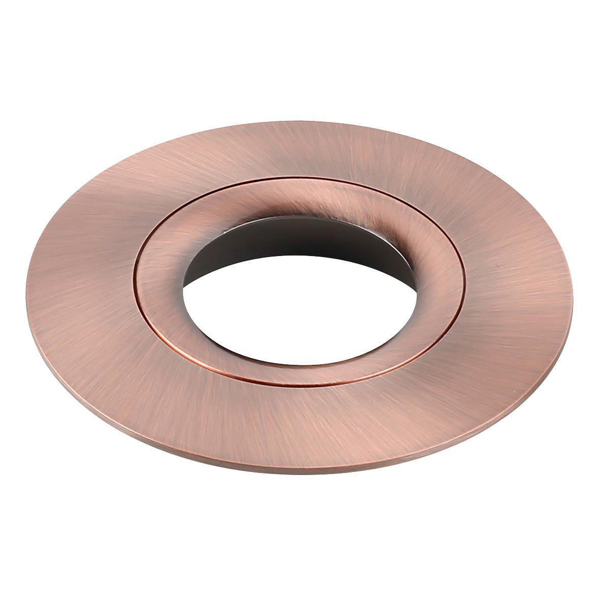 D-007 Dekorring Antikk bronse Fra Designlight - Du kan enkelt skru av og bytte ut fronten p&aring; den vinklede downlighten i D-007-serien.