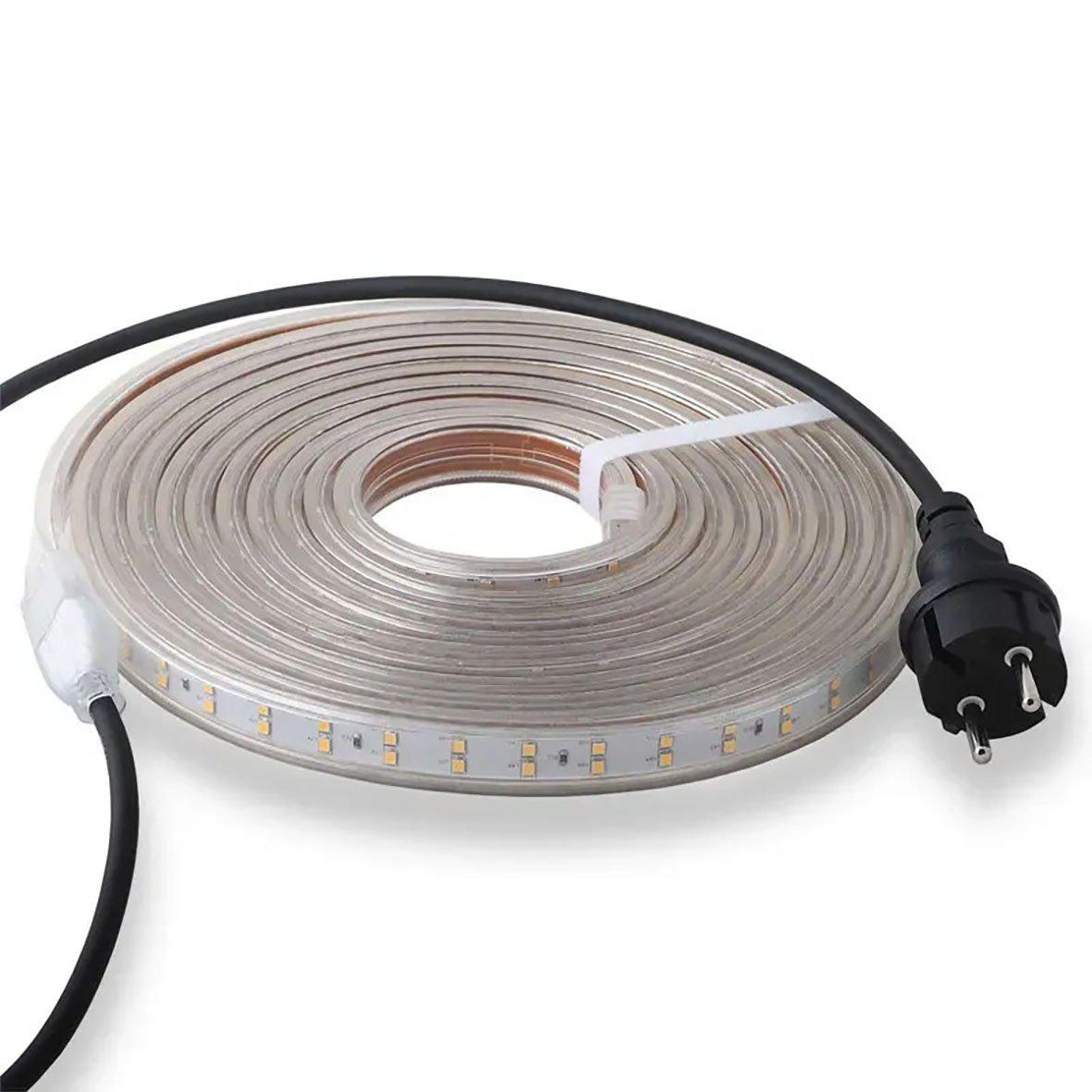 Arbeidsbelysning DB-553 230V 5m Fra Designlight - Alternativ for de som trenger en komplett LED-stripe på 5m som er klar til å kobles til med den medfølgende 3m kabelen med støpsel.