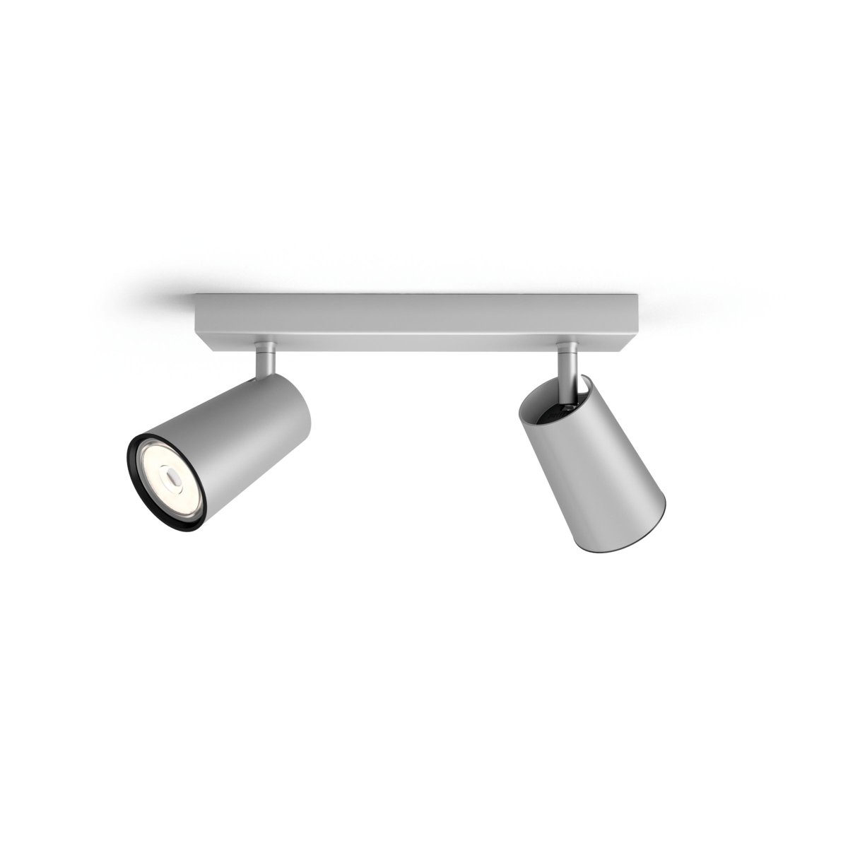 Paisley 2 Aluminium spotlight Fra Philips - Laget av metall med en matt aluminiumsfinish for et rent og minimalistisk uttrykk som passer inn i de fleste hjem.