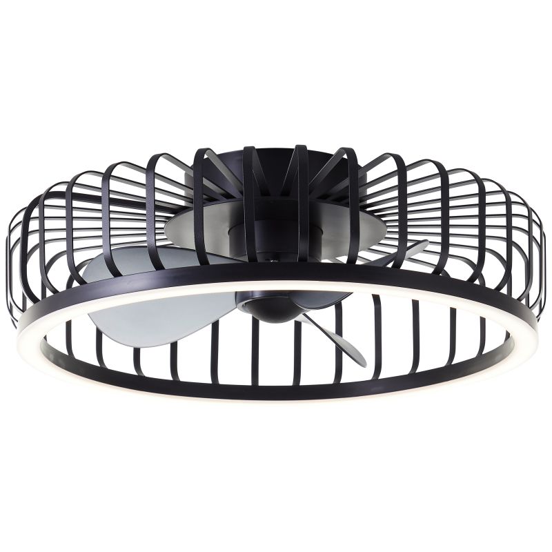 Capo Ø48 Svart Fra Brilliant - Den luftige konstruksjonen i svart metall og plast gir et lett og elegant inntrykk som passer perfekt i stuen, soverommet, spisestuen eller hjemmekontoret.