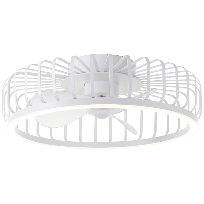 Capo Ø48 Hvit Fra Brilliant - En smart og elegant l&oslash;sning som kombinerer moderne belysning, effektiv ventilasjon og h&oslash;y brukervennlighet i ett og samme produkt.