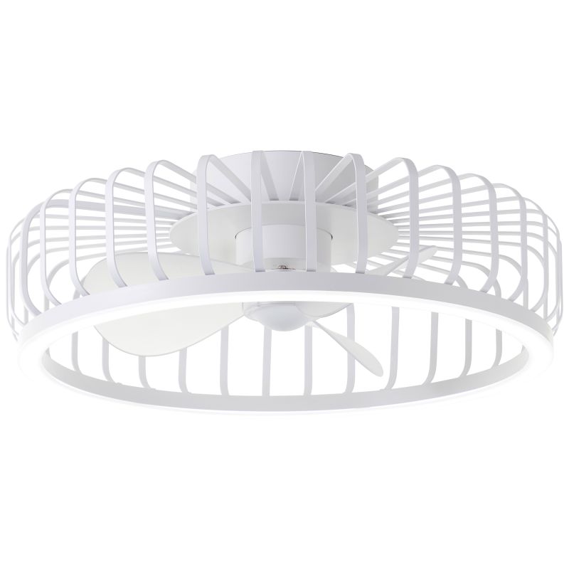 Capo Ø48 Hvit Fra Brilliant - En smart og elegant l&oslash;sning som kombinerer moderne belysning, effektiv ventilasjon og h&oslash;y brukervennlighet i ett og samme produkt.