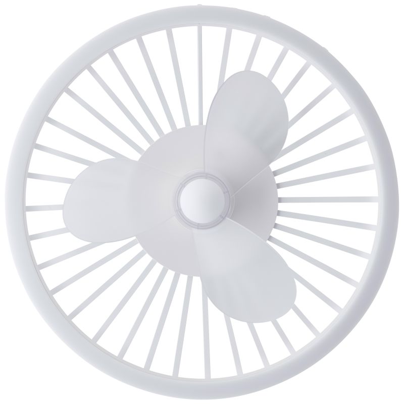 Capo Ø48 Hvit Fra Brilliant - En smart og elegant l&oslash;sning som kombinerer moderne belysning, effektiv ventilasjon og h&oslash;y brukervennlighet i ett og samme produkt.