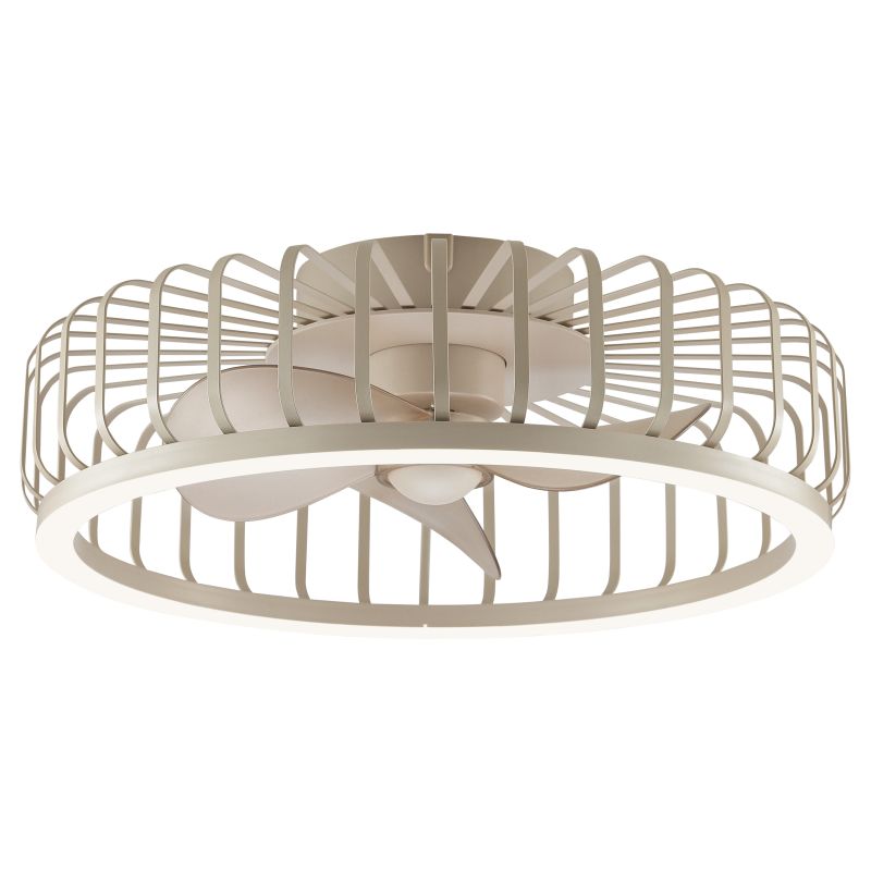 Capo Ø48 Beige Fra Brilliant - Den luftige konstruksjonen i beige metall og plast gir et lett og elegant inntrykk som passer perfekt i stuen, soverommet, spisestuen eller hjemmekontoret.