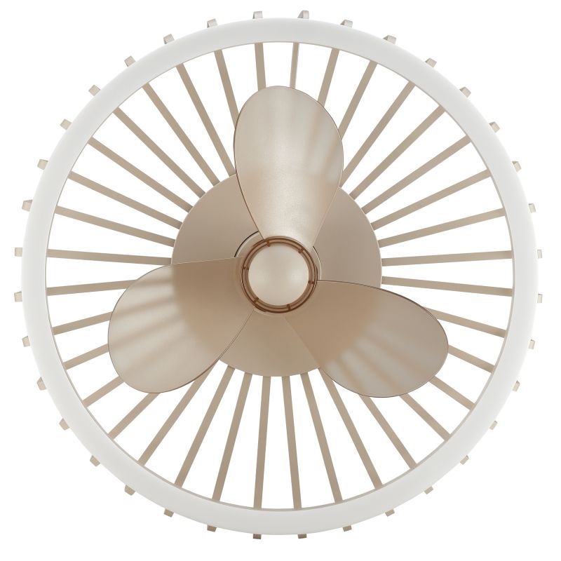 Capo Ø48 Beige Fra Brilliant - Den luftige konstruksjonen i beige metall og plast gir et lett og elegant inntrykk som passer perfekt i stuen, soverommet, spisestuen eller hjemmekontoret.