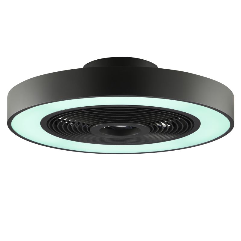 Catania Ø48 Svart Fra Brilliant - Armaturen er ogs&aring; utstyrt med IC-RGB-teknologi som skaper myke fargeoverganger og levende lyseffekter for en unik og atmosf&aelig;risk atmosf&aelig;re.
