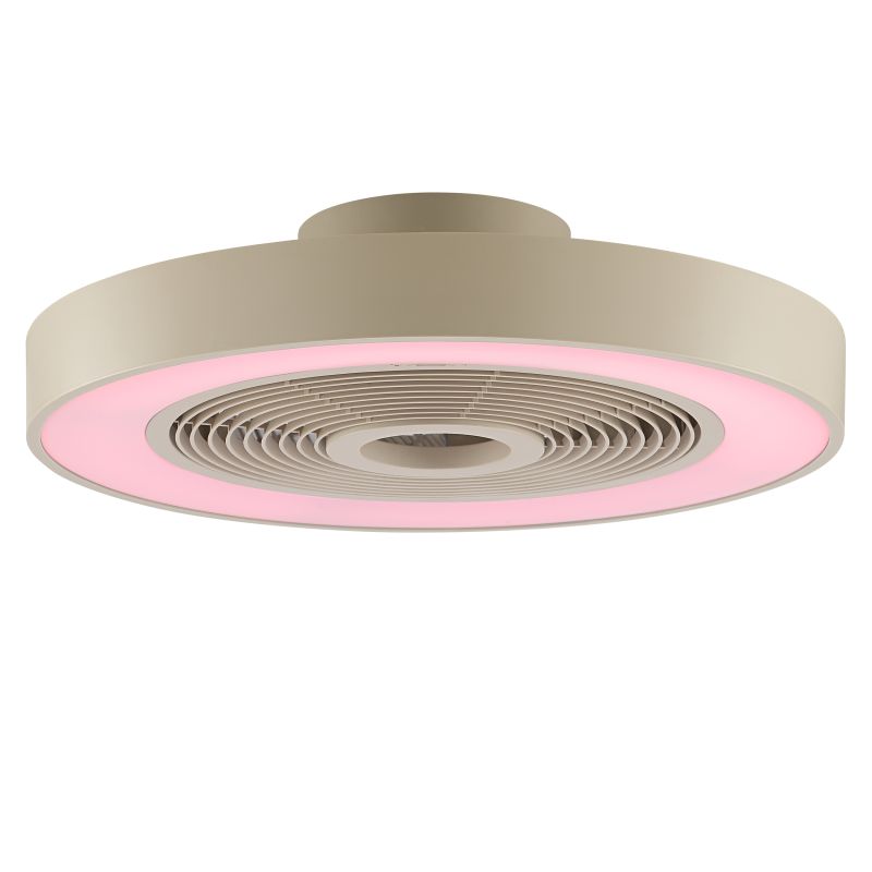 Catania Ø48 Beige Fra Brilliant - Armaturen er ogs&aring; utstyrt med IC-RGB-teknologi som skaper myke fargeoverganger og levende lyseffekter for en unik og atmosf&aelig;risk atmosf&aelig;re.