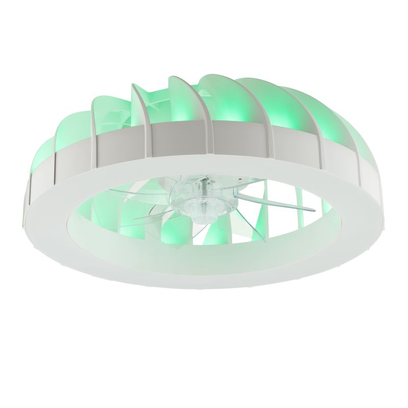 Fanora Ø46 Hvit Fra Brilliant - For ekstra stil er Fanora utstyrt med integrert RGB-belysning som kan skinne i forskjellige farger og effekter, noe som gj&oslash;r det enkelt &aring; tilpasse rommets f&oslash;lelse til hum&oslash;r og anledning.