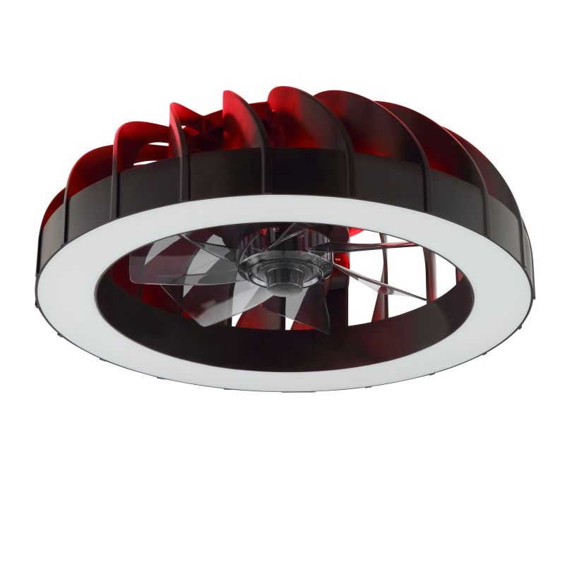 Fanora Ø46 Svart Fra Brilliant - For ekstra stil er Fanora utstyrt med integrert RGB-belysning som kan skinne i forskjellige farger og effekter, noe som gj&oslash;r det enkelt &aring; tilpasse rommets f&oslash;lelse til hum&oslash;r og anledning.