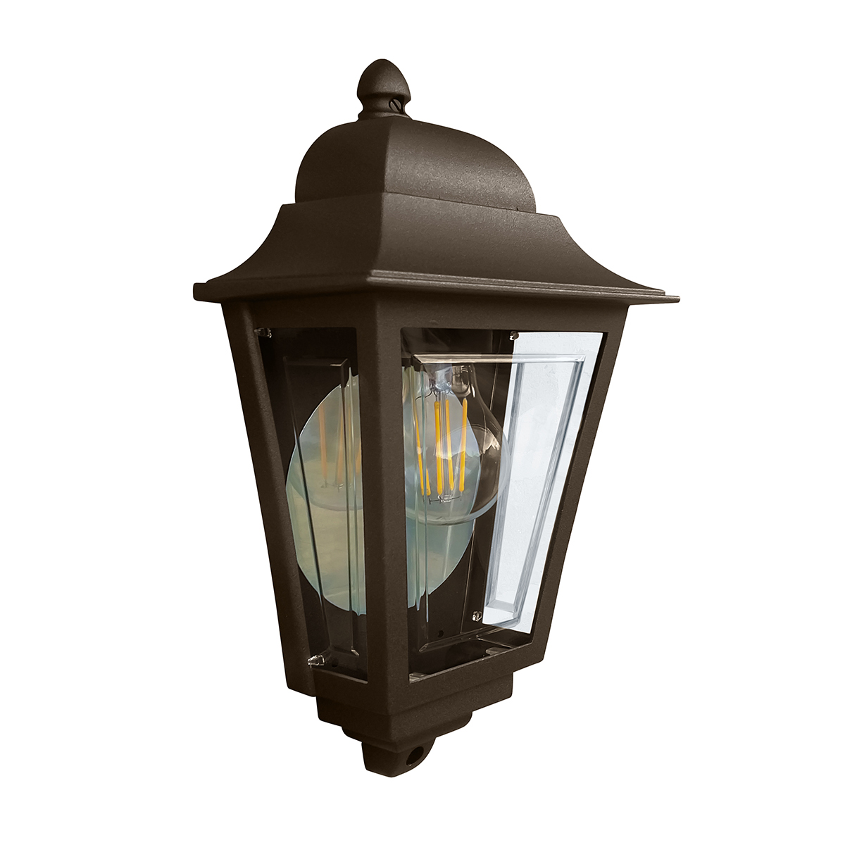 Deco Lane 32cm Bronse utendørslampe Fra Elstead Lighting - Laget av bronsefarget aluminium og polykarbonat, tilbyr den en lett, men robust konstruksjon som er holdbar og langvarig.