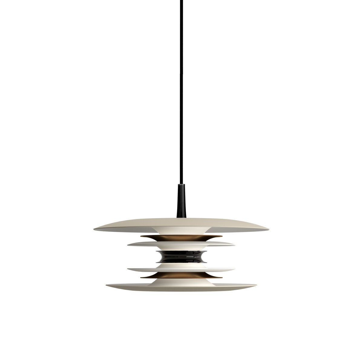 Diablo Ø30 Sand/bronse Taklampe Fra Belid - Diablo-pendelen er en del av den eksklusive Diablo-familien, designet av Joakim Fihn, og er ogs&aring; tilgjengelig som gulv-, bord- og vegglampe.