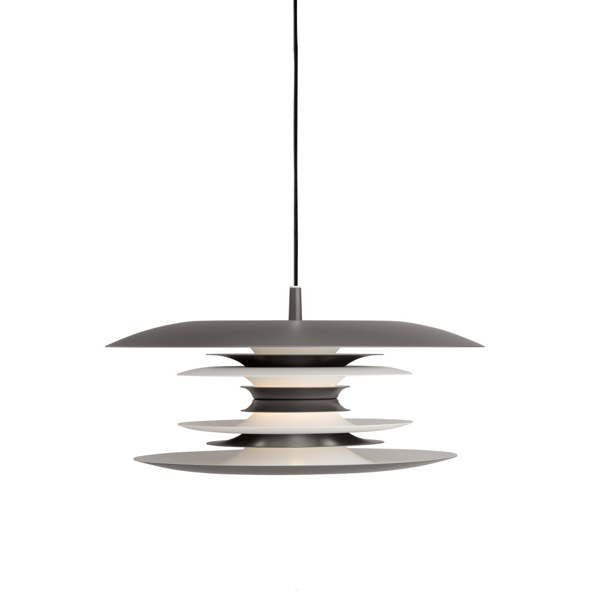 Zoom bilde av Diablo Ø40 Oksidgrå Taklampe Fra Belid - Diablo-pendelen er en del av den eksklusive Diablo-familien, designet av Joakim Fihn, og er ogs&aring; tilgjengelig som gulv-, bord- og vegglampe.
