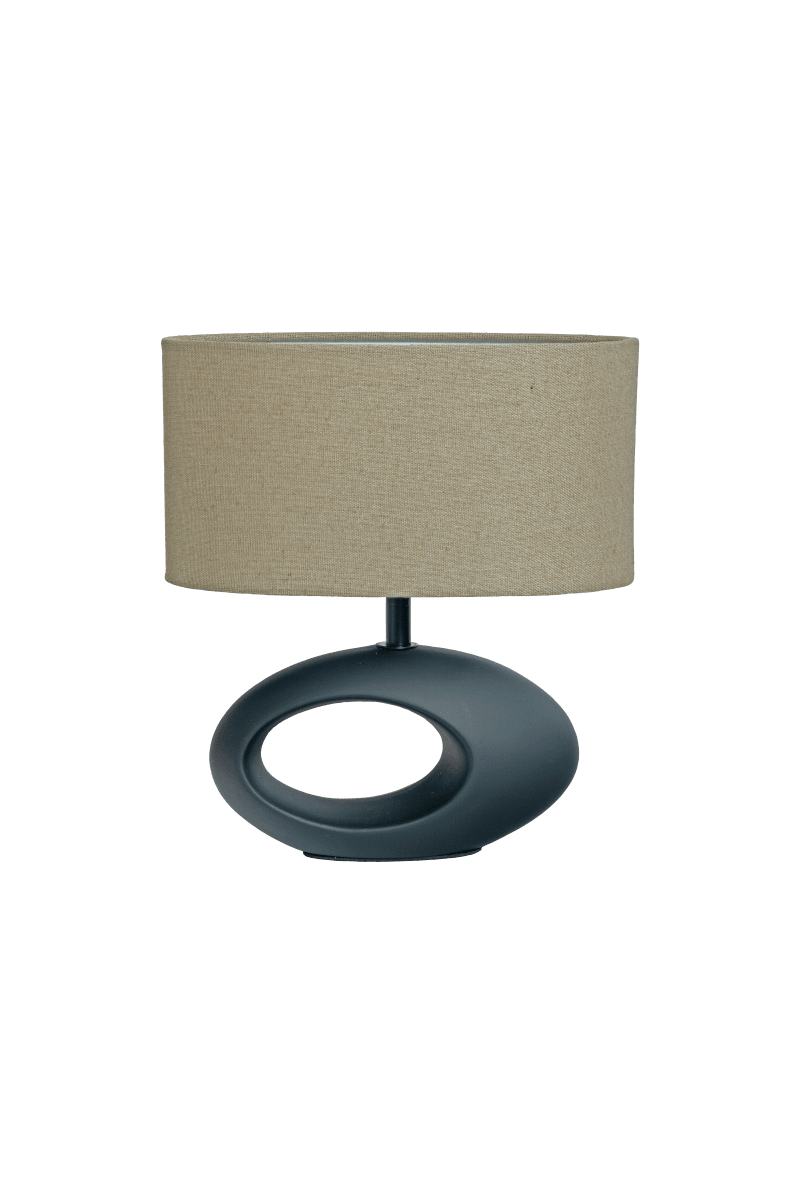 Olina 24cm Svart bordlampe Fra Aneta Lighting - Olina er en allsidig bordlampe som kan plasseres p&aring; nattbordet, skrivebordet eller i vinduet for &aring; skape en varm og innbydende atmosf&aelig;re i rommet.