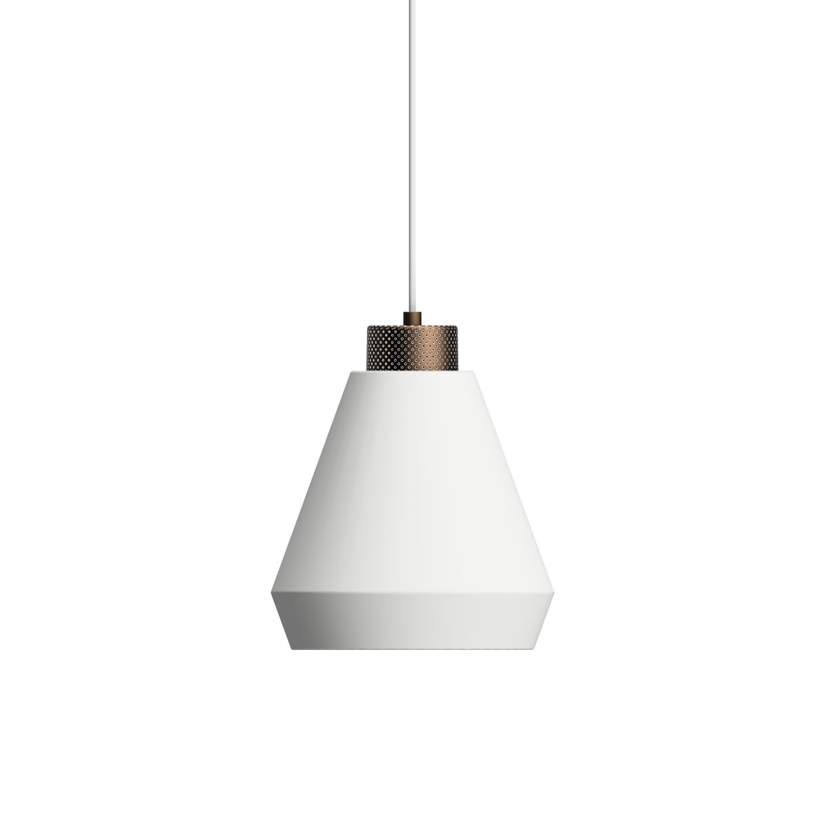 Edge Ø25 Hvit Taklampe Fra Herstal - Oppdag den elegante og industrielle designen til Edge-anhenget i hvitt.