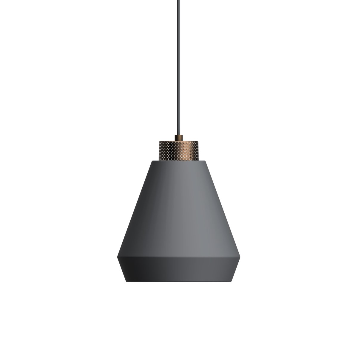 Zoom bilde av Edge Ø25 Grafitt Taklampe Fra Herstal - Oppdag den elegante og industrielle designen til Edge-anhenget i grafittgr&aring;.