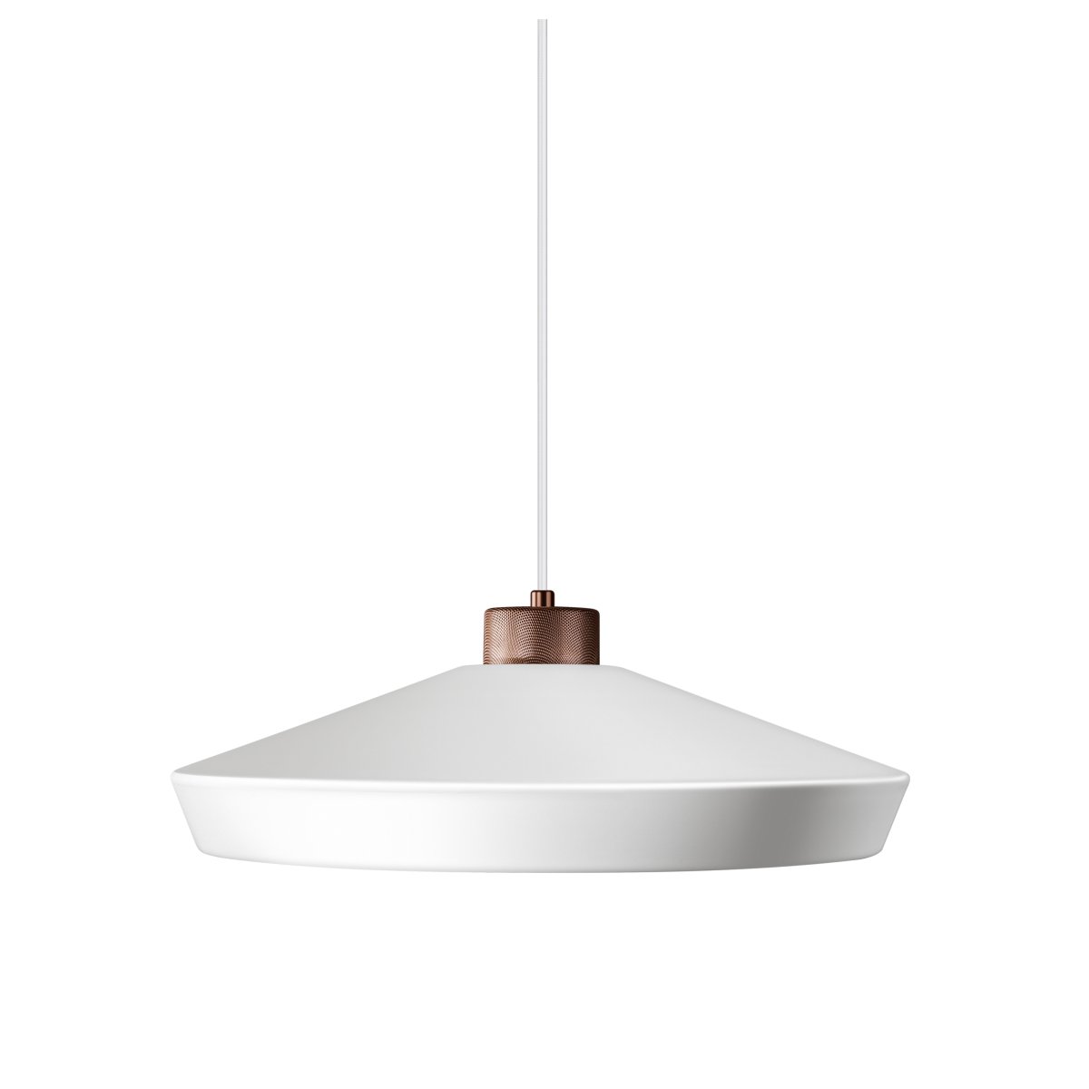 Edge Ø50 Hvit Taklampe Fra Herstal - Med en diameter p&aring; 17 cm og en h&oslash;yde p&aring; 50 cm blir den en imponerende detalj i rommet ditt.