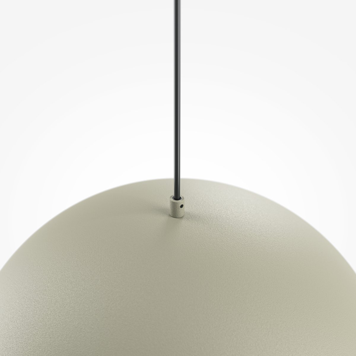 Basic colors Ø35 Grå Taklampe Fra Maytoni - Med sin skygge formet som en halvmåne i en elegant nøytral farge, sprer den et rettet, behagelig lys som skaper en moderne og harmonisk atmosfære.