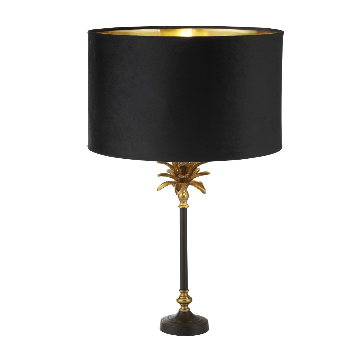 Palm 45cm Svart bordlampe Fra Searchlight - Palm bordlampe kombinerer stil og funksjon på en søt måte og passer til både tradisjonelle og moderne interiører.