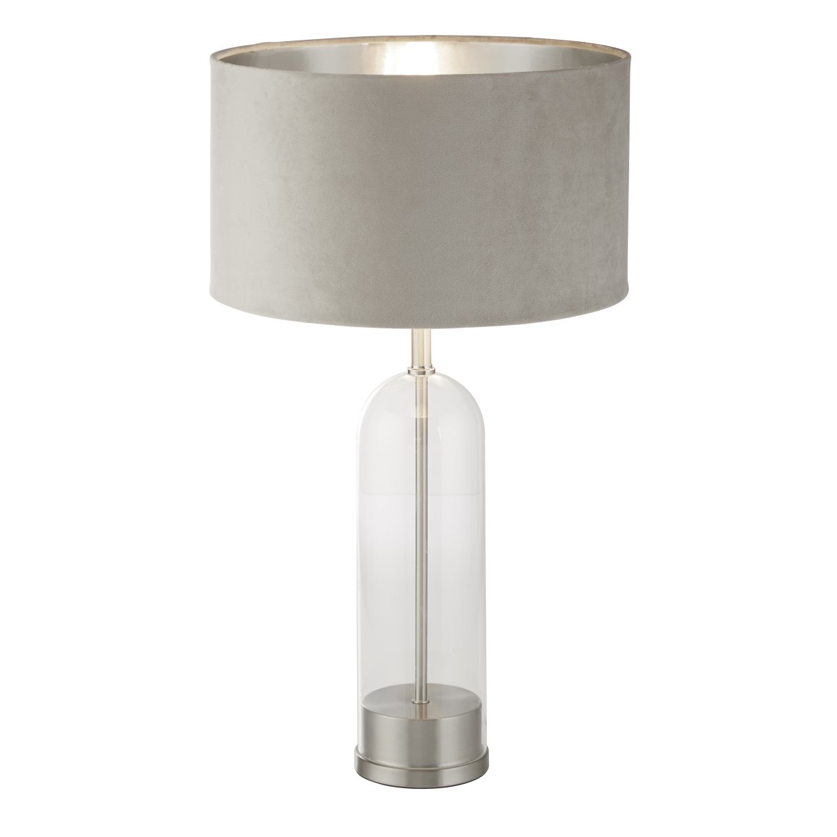 Oxford 44cm Beige bordlampe Fra Searchlight - Oxford bordlampe kombinerer klassisk design med moderne stil p&aring; en s&oslash;t m&aring;te.