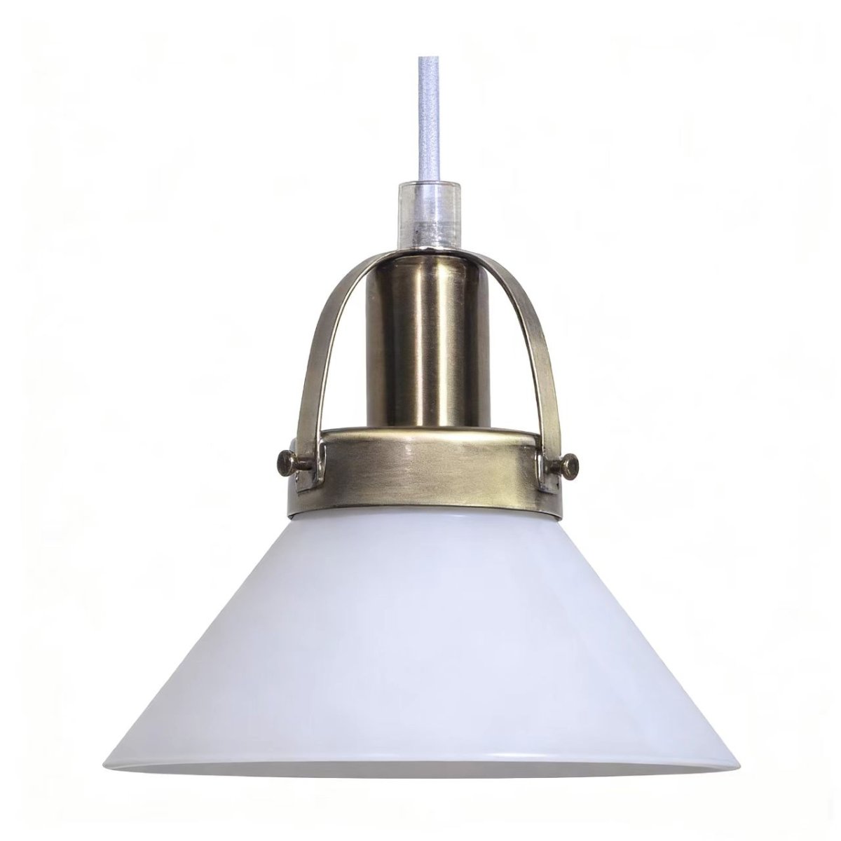 Mäster Ø15 Antikk messing/hvit vinduslampe Fra Lampan - M&auml;ster vinduslampe er en tidl&oslash;s og elegant lampe som passer perfekt inn i b&aring;de klassiske og moderne hjem.