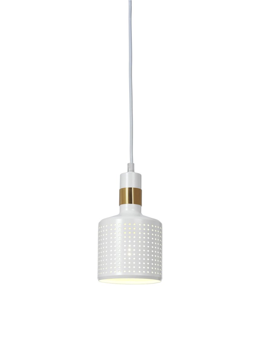 Stanza Ø12 Hvit vinduslampe Fra Cottex - Stanza vinduslampe i metall er en moderne og stilig belysningsl&oslash;sning som skaper et vakkert lysspill gjennom sin perforerte design.