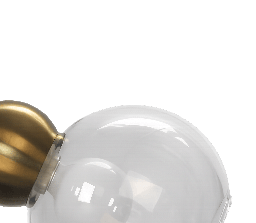 Barba Ø15 Gjennomsiktig/kobber vinduslampe Fra Lampan - Toppen i kobberfinish gir en varm og elegant f&oslash;lelse som l&oslash;fter helhetsinntrykket.