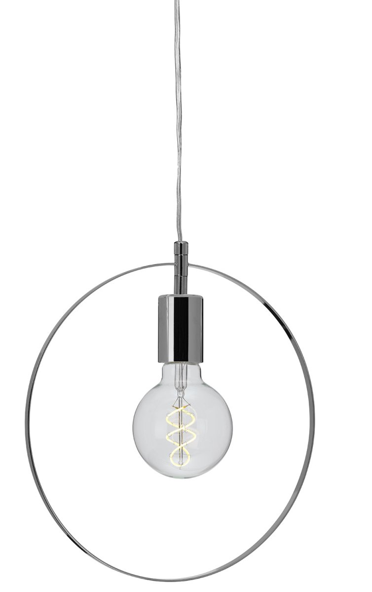 Spartan ringo Ø30 Krom vinduslampe Fra Cottex - Spartan Ringo vinduslampe i metall er en minimalistisk og moderne lampe som gir et stilig uttrykk til hjemmet ditt.