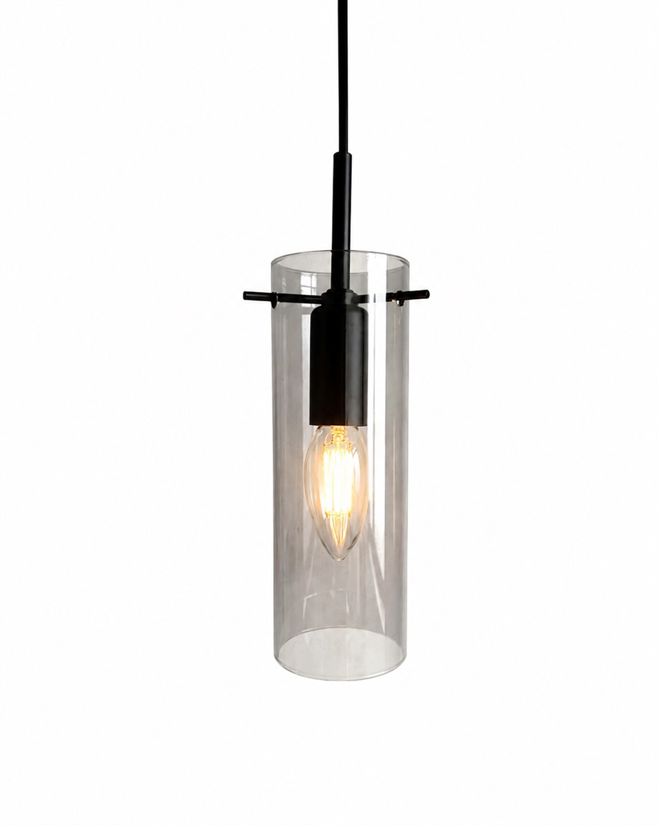 Cilinda Ø7 Svart/Røkt vinduslampe Fra Nordic Lighting - Cilinda er en tidl&oslash;s vinduslampe med elegant design.