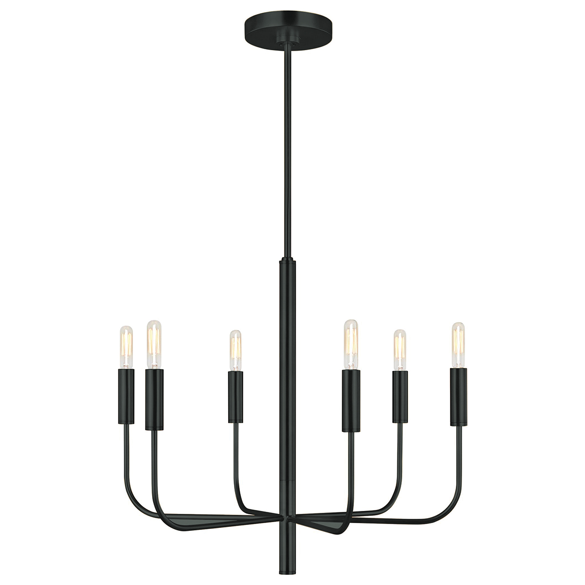 Brianna Ø60 Svart Taklampe Fra Elstead Lighting - Brianna er en dekorativ takkrone med et minimalistisk og moderne design.